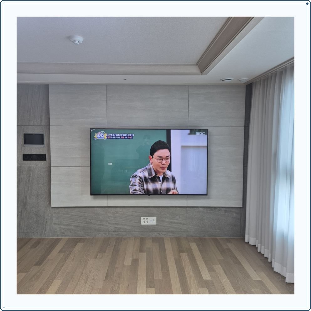 벽걸이TV 설치 작업 사진 참고 6 주제