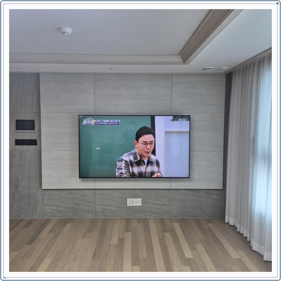 벽걸이TV 설치 사진 18번째 안내 주제의 참고 배치 3