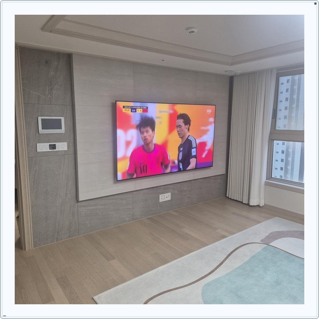 벽걸이TV 설치 사진 25번째 안내 주제의 참고 배치 2