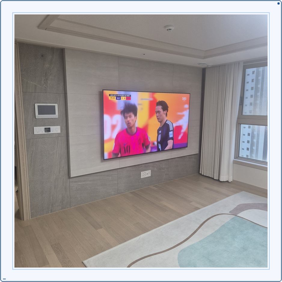 벽걸이TV 설치 사진 44번째 안내 주제의 참고 배치 2