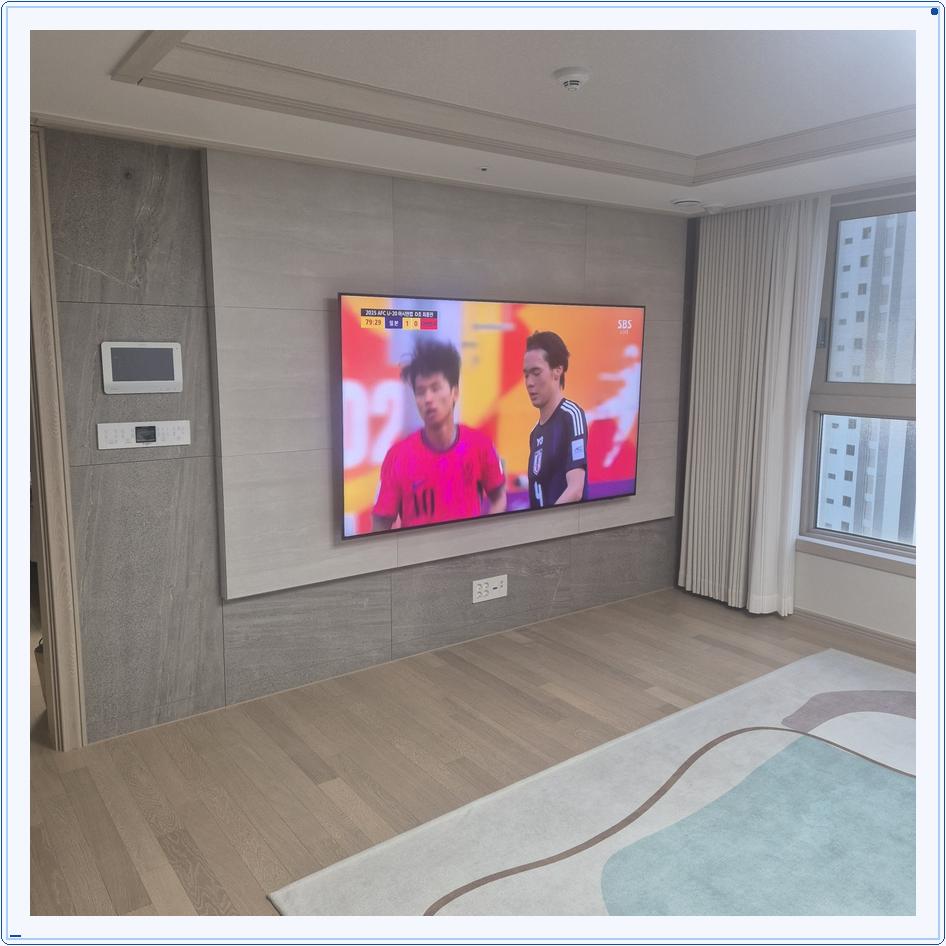 벽걸이TV 설치 사진 49번째 안내 주제의 참고 배치 3